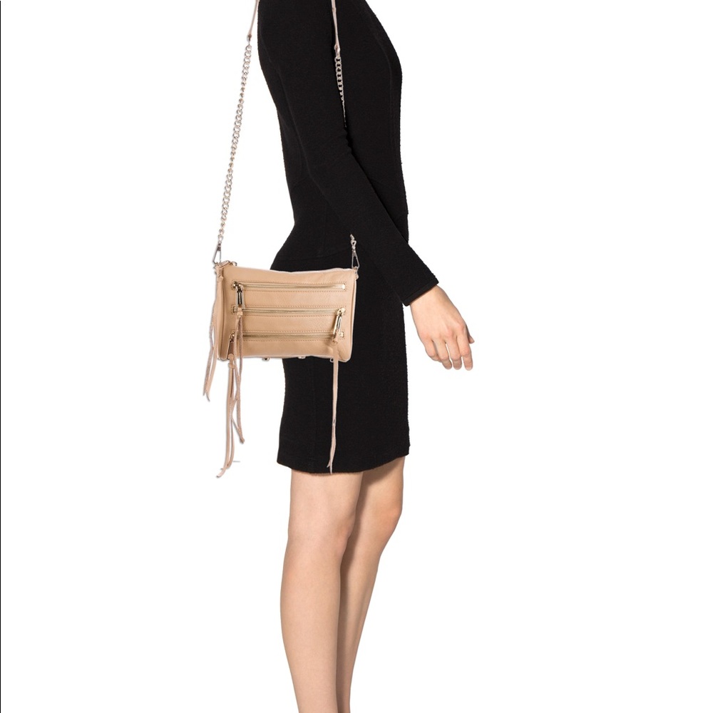 {rebecca minkoff} moto three-zip crossbody